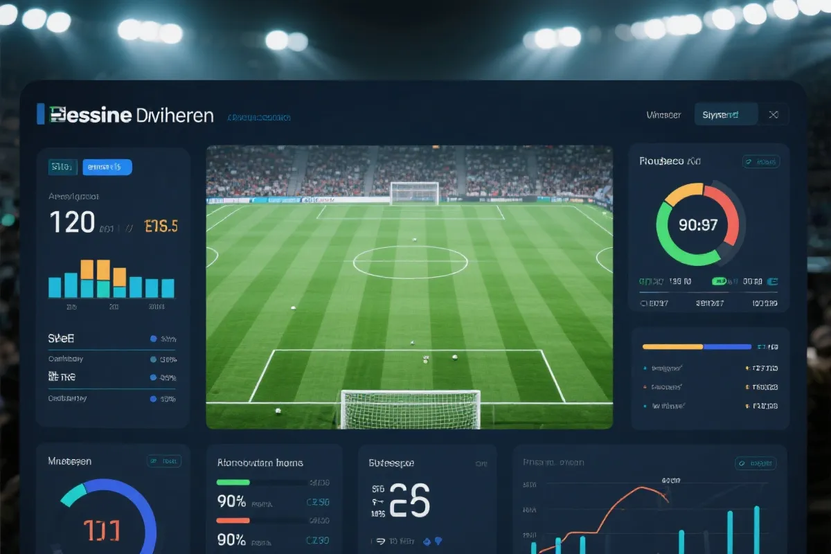 足球比赛数据分析界面
